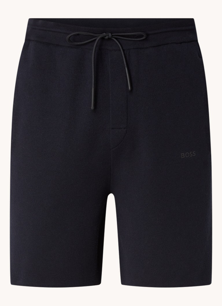 HUGO BOSS  Tildor straight fit korte joggingbroek met steekzakken