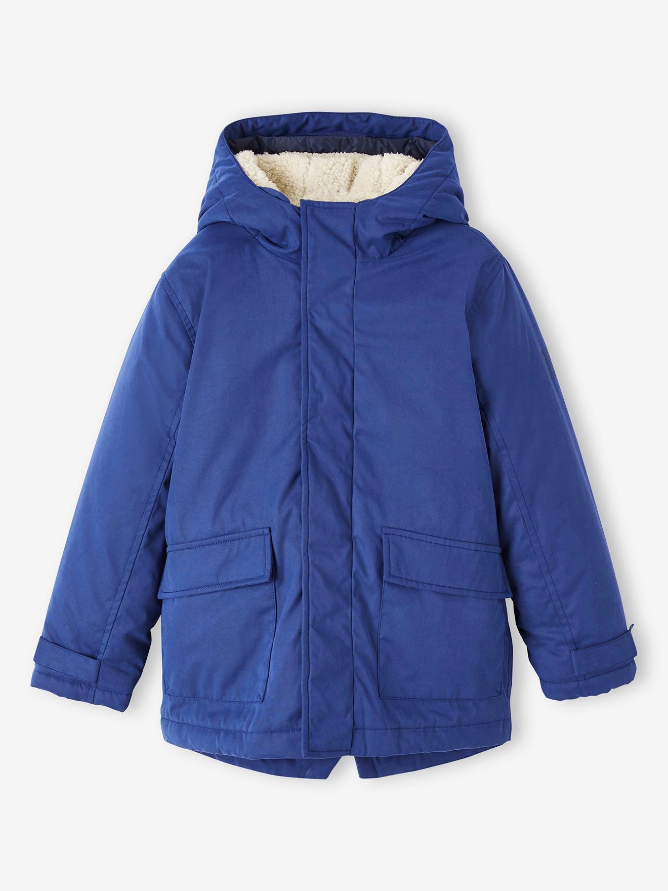 Parka 3 en 1 garçon avec blouson amovible noix de pécan