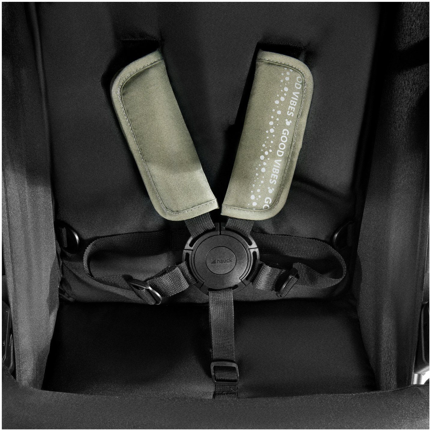 Hauck Dreirad-Kinderwagen Runner 2 Mickey Mouse olive, Kinderwagen, Jogger mit schwenk- und feststellbarem Vorderrad