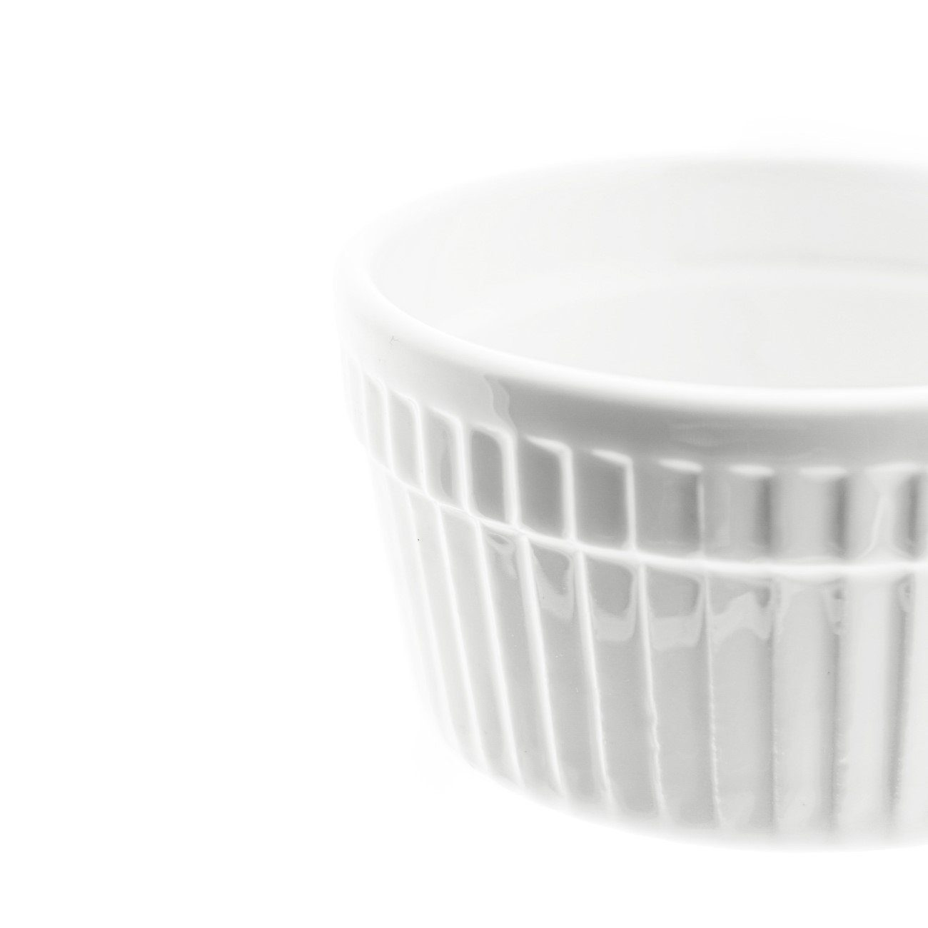 Almina Muffinform 6er Muffinform Souffleform Rund aus Porzellan in Weiß ca. 200 ml, (6-tlg)