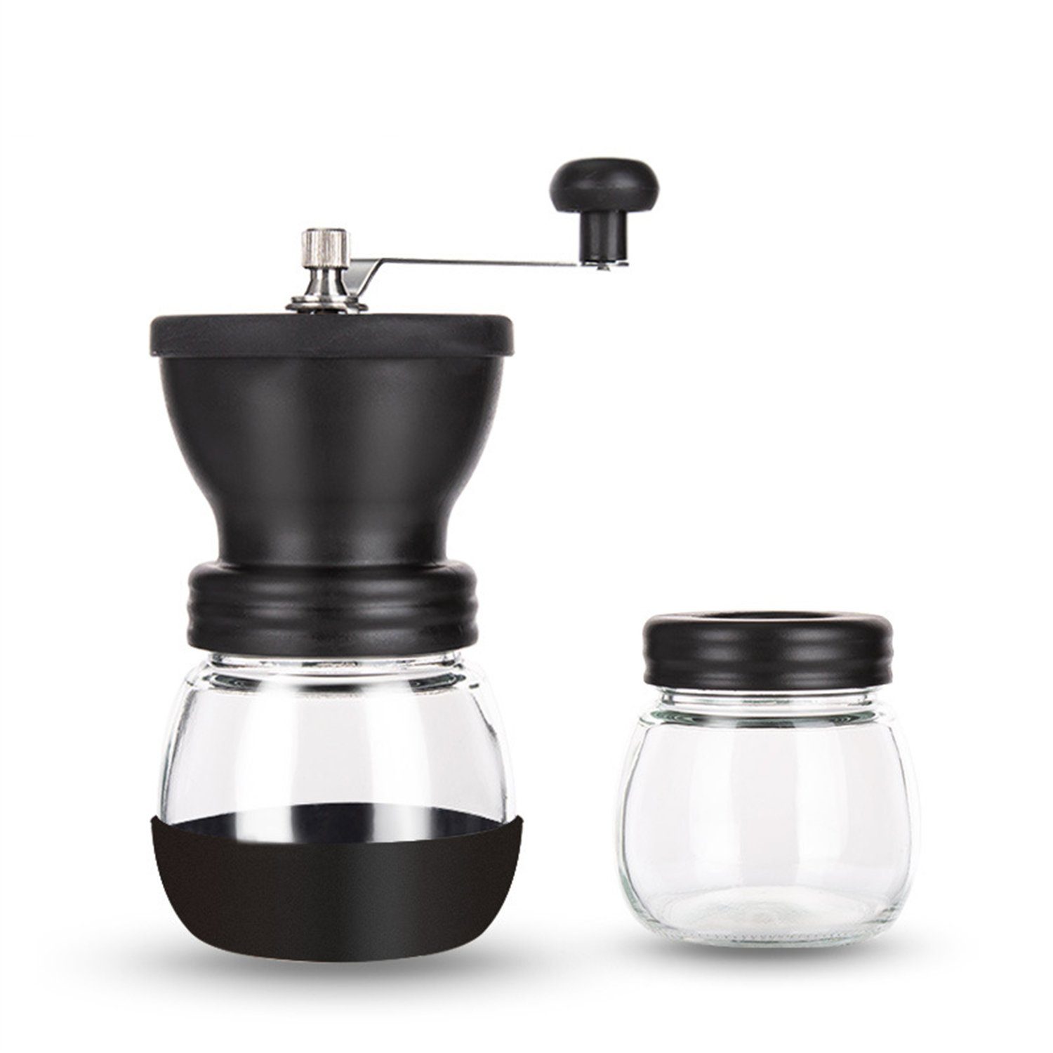 flowgoer Kaffeemühle Manuelle Kaffeemühle aus Glas