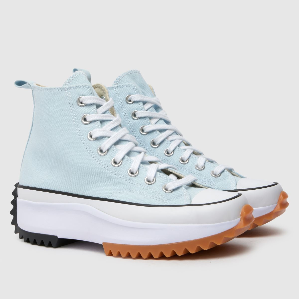 Converse Run Star Hike Hi cipők halványkék színben