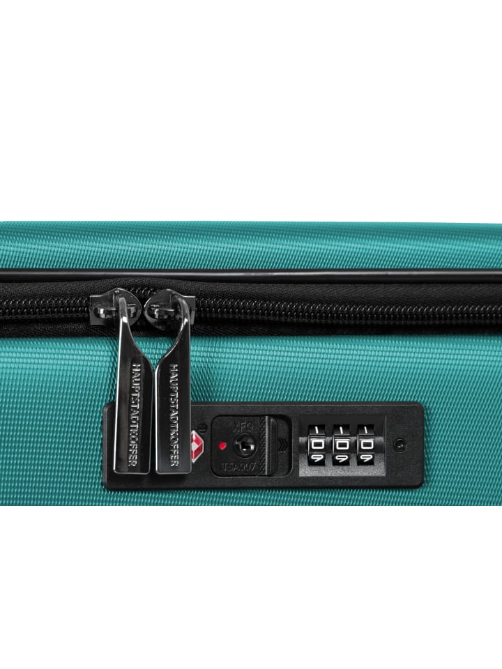 Hauptstadtkoffer Mitte - Handgepäck-Trolley Toploader, Laptop-Fach, TSA in Türkis günstig kaufen S