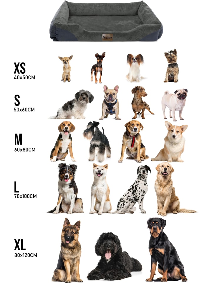 Aspero Hundebett Hanko in Anthrazit günstig kaufen