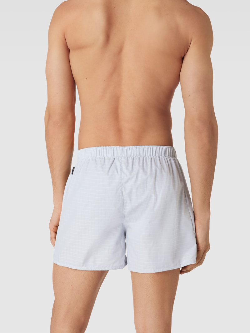 Boxershorts mit Karomuster Modell 'Fancy Woven Boxer' in hellgrau