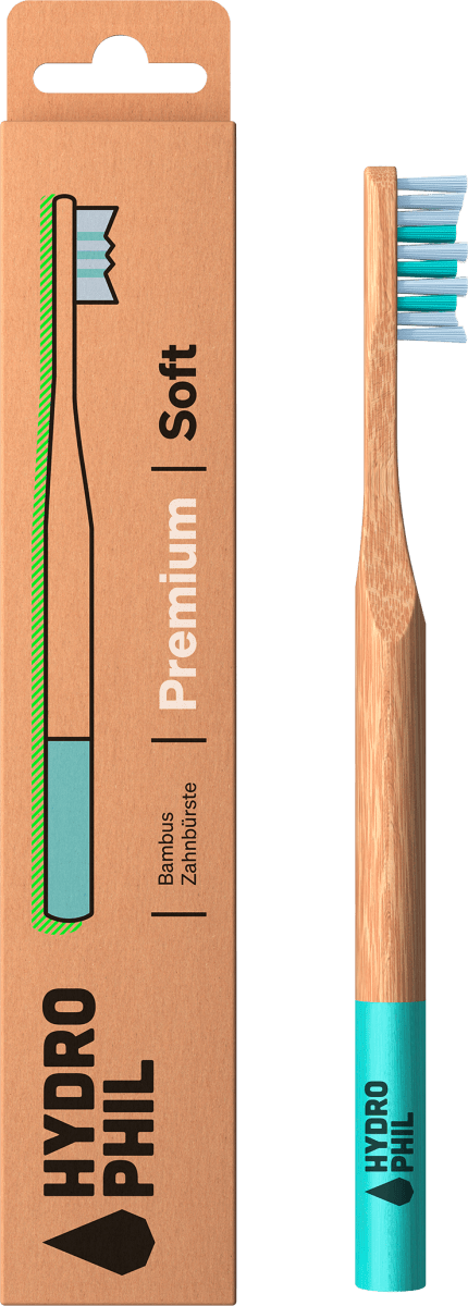 Zahnbürste Premium soft / natur & carribean sea, 1 St