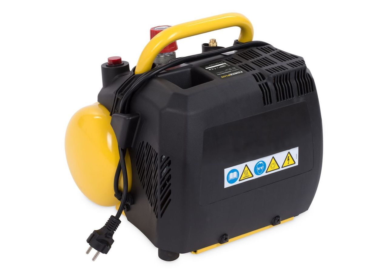 Powerplus Kompressor 1100w 6l kein Öl 1,5pk
