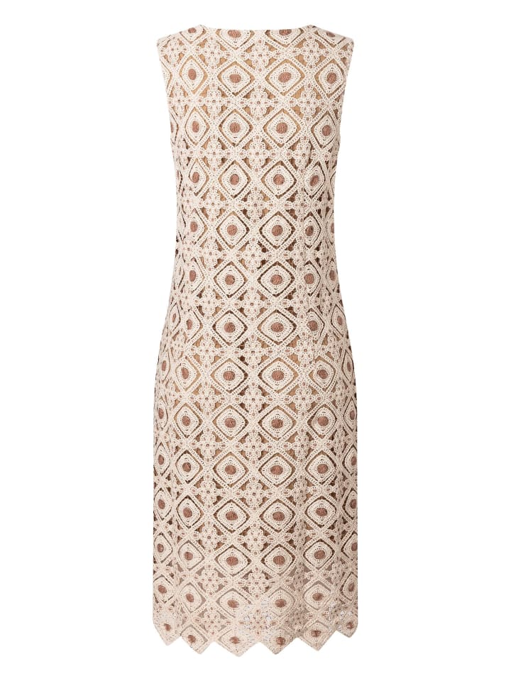 More & More Häkelspitzenkleid in beige günstig kaufen