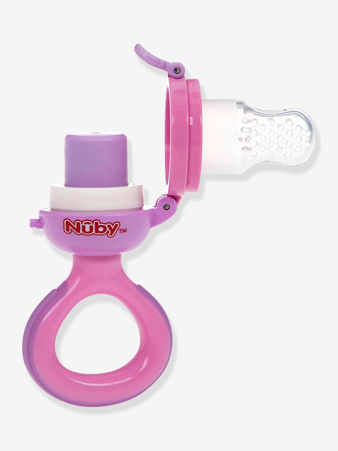 Grignoteur NUBY en silicone rose