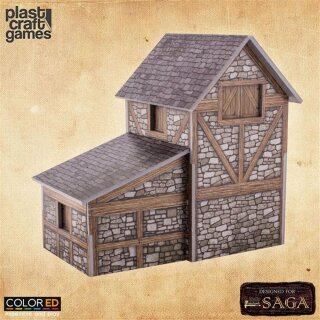 SAGA ColorED Tabletop-Bausatz 28 mm Two-Story Medieval Dwelling