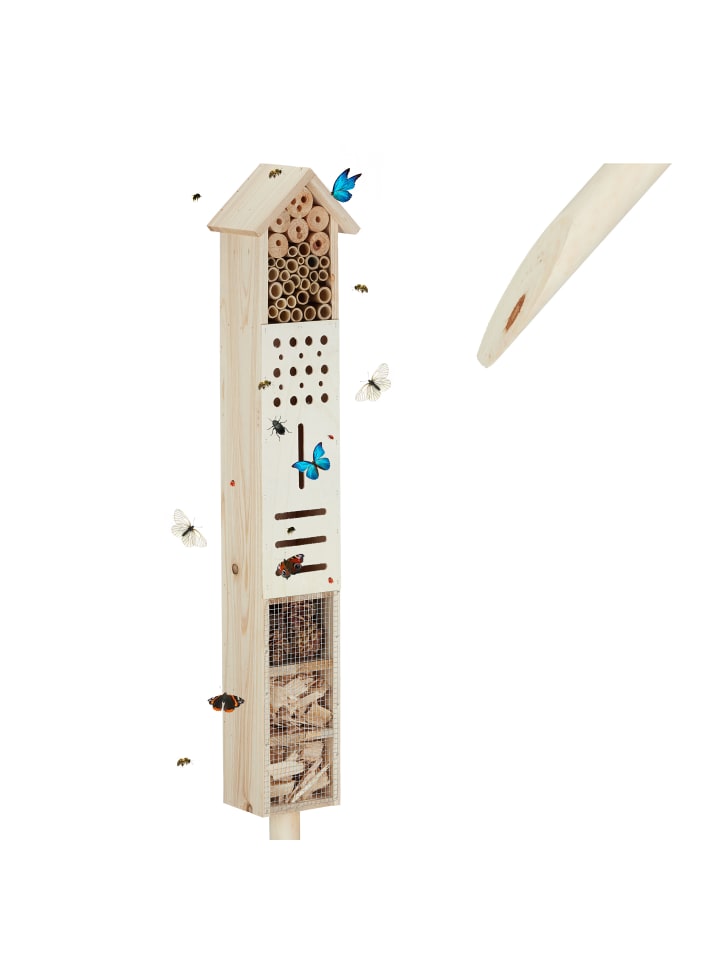 relaxdays Insektenhotel in Natur - (H)148 cm günstig kaufen onesize