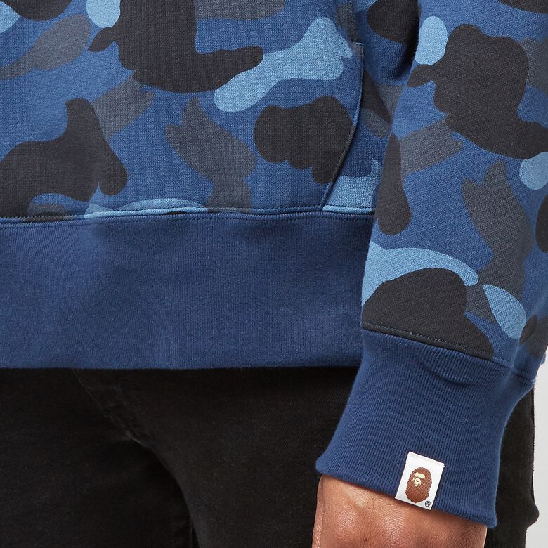 A Bathing Ape Color Camo one Point Ape Head Pullover Hoodie M navy