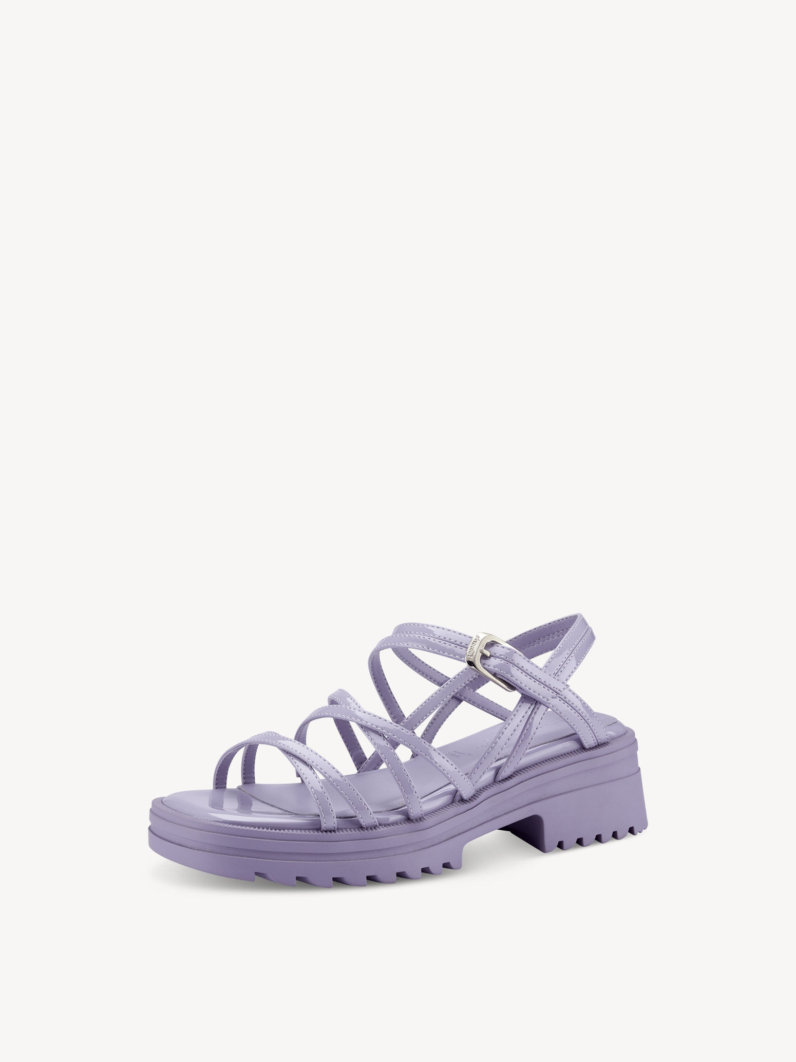 Sandale à talon - mauve
