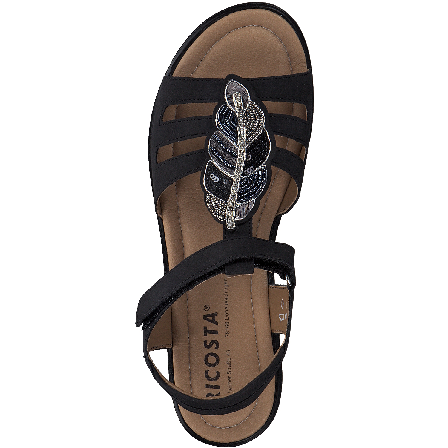Ricosta Amelie 7001402, Sandaletten, Kinder, Schwarz