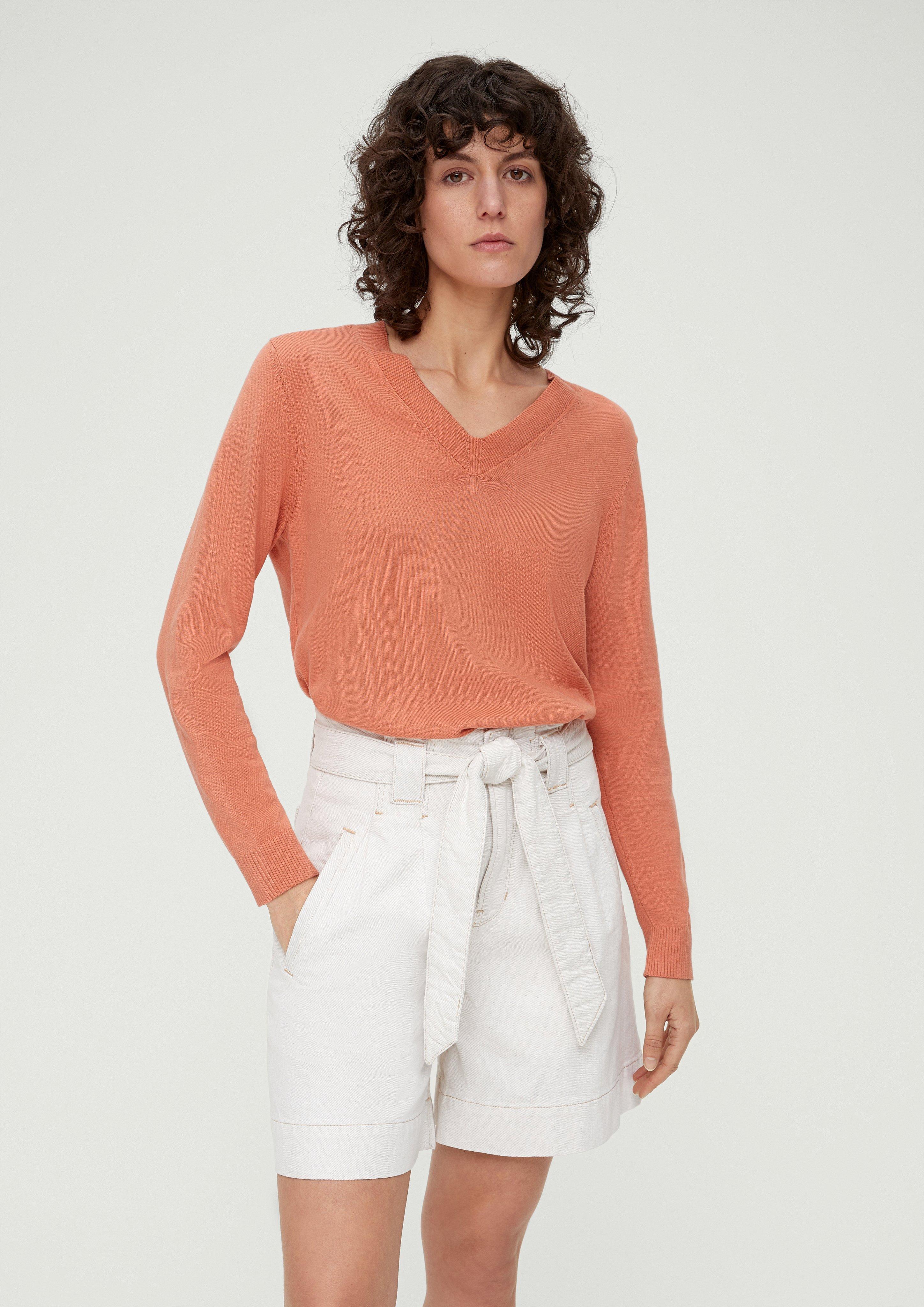 Strickpullover mit V-Ausschnitt  2129672-2711