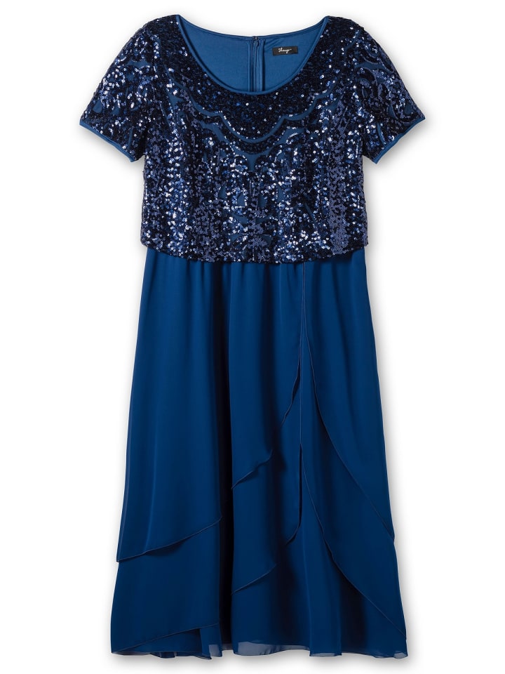 sheego Abendkleid in blau günstig kaufen