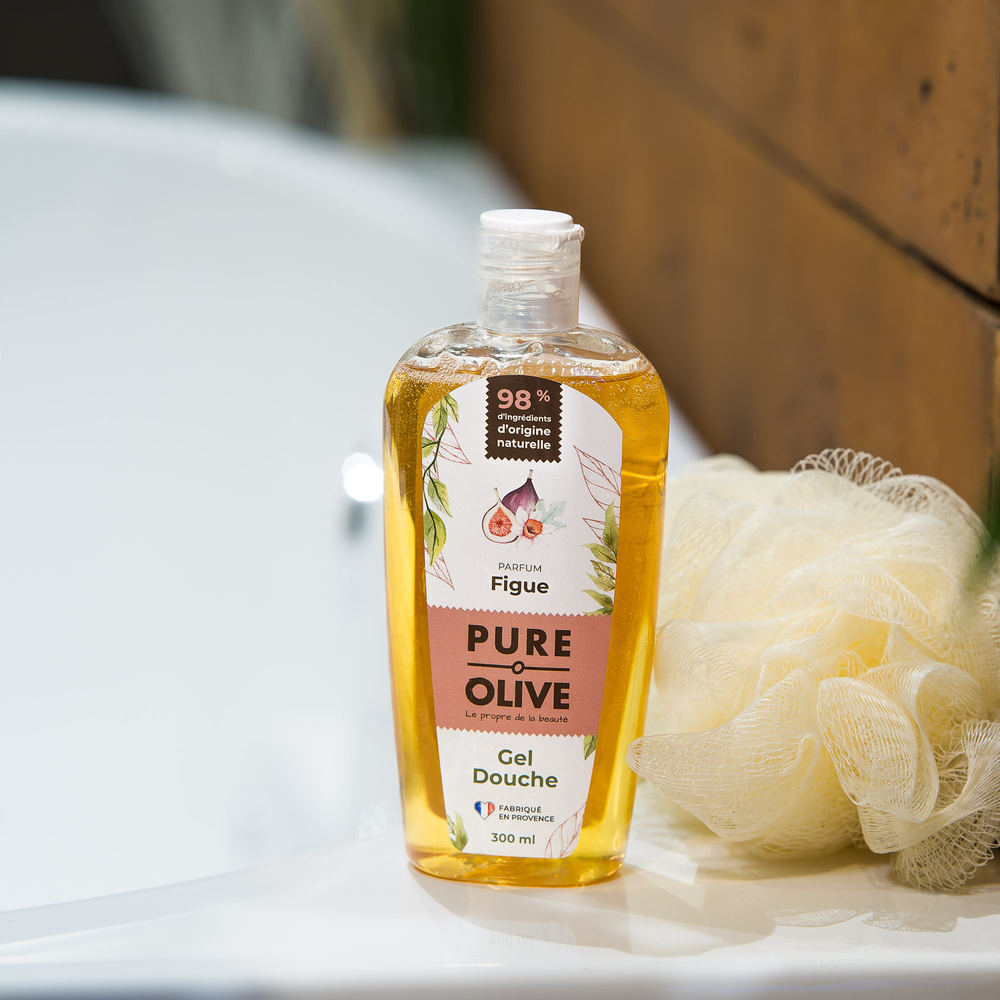 pure olive Gel douche parfum figue Gel douche