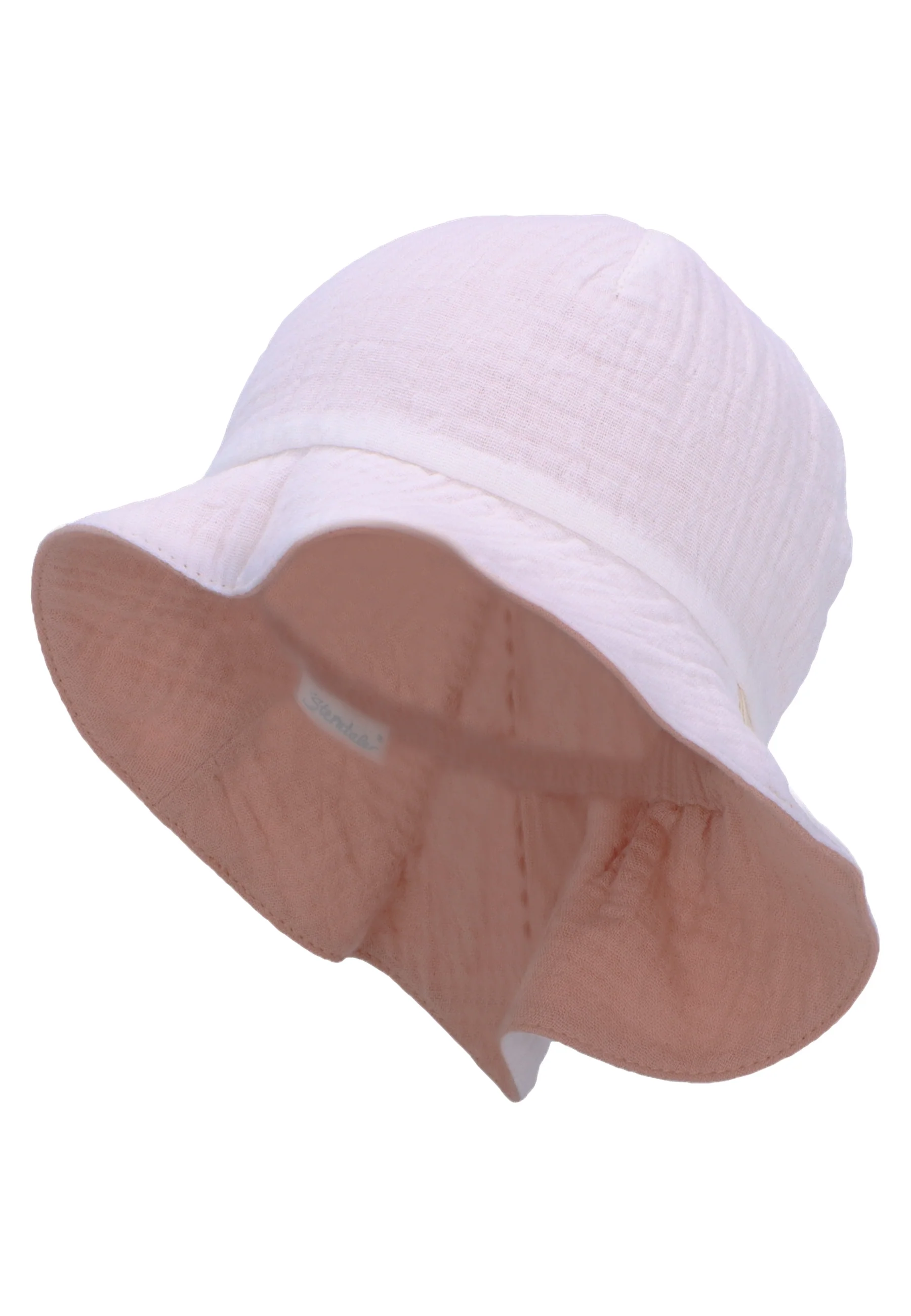 Wende-Sonnenhut aus Baumwoll-Musselin (Bio) UV 30