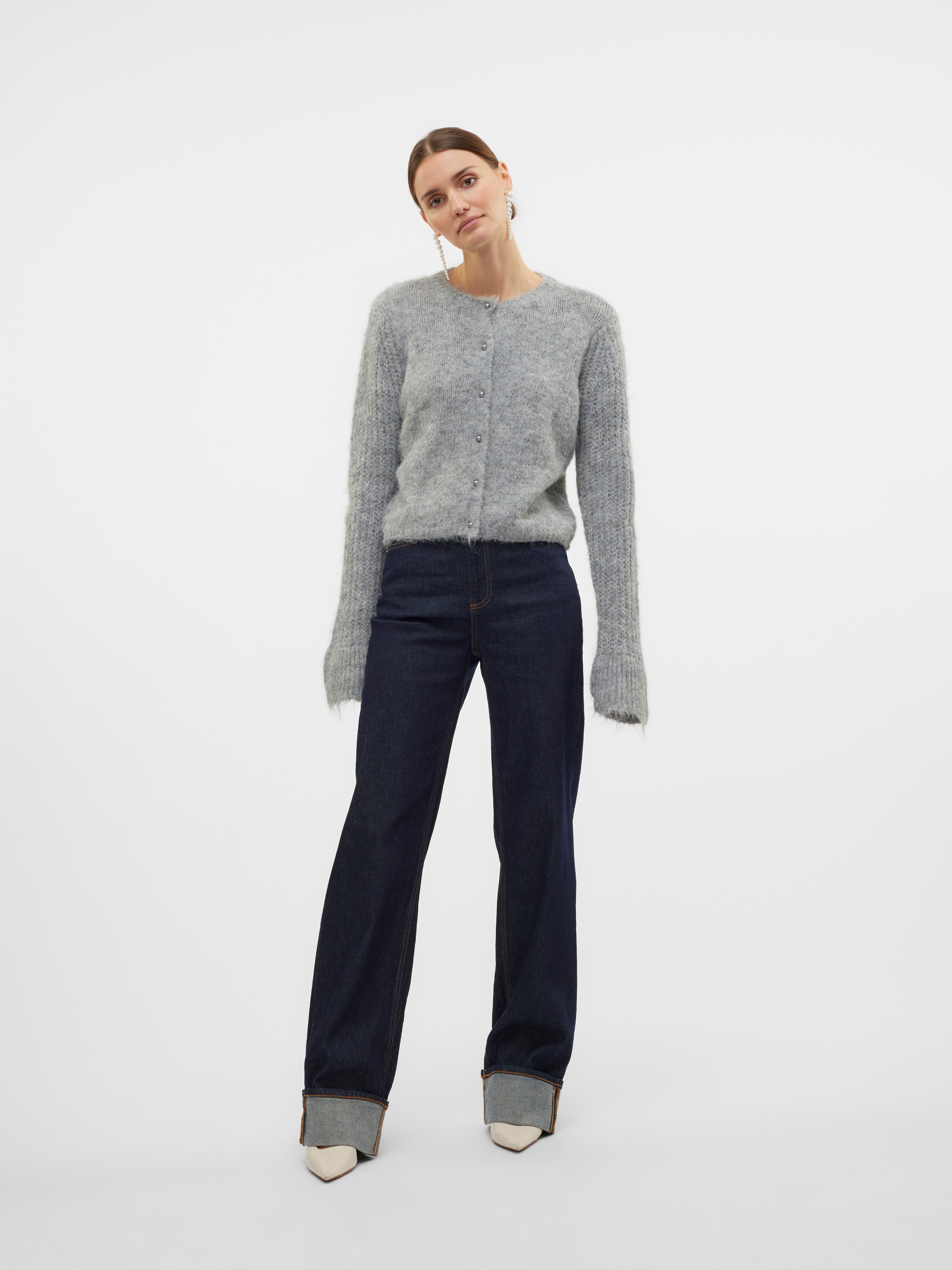 VMTESSA Hohe Taille Weiter Beinschnitt Jeans