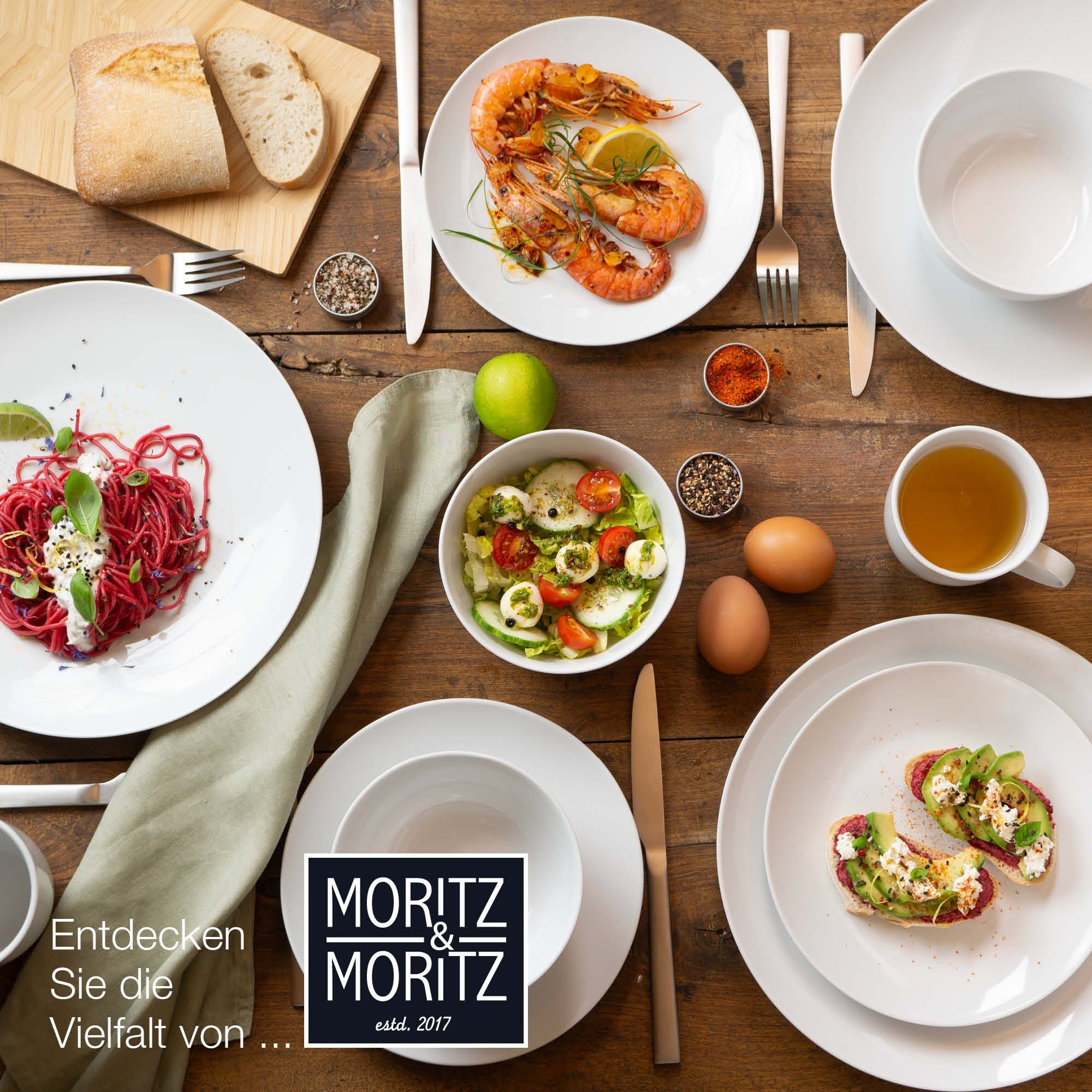 Moritz & Moritz Tafelservice BASIC Geschirrset (18-tlg), 6 Personen, Kombigeschirr für 6 Personen