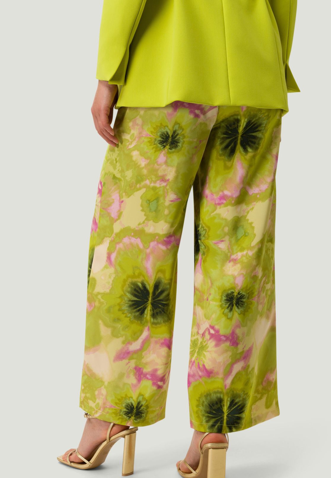 Satinhose mit Print