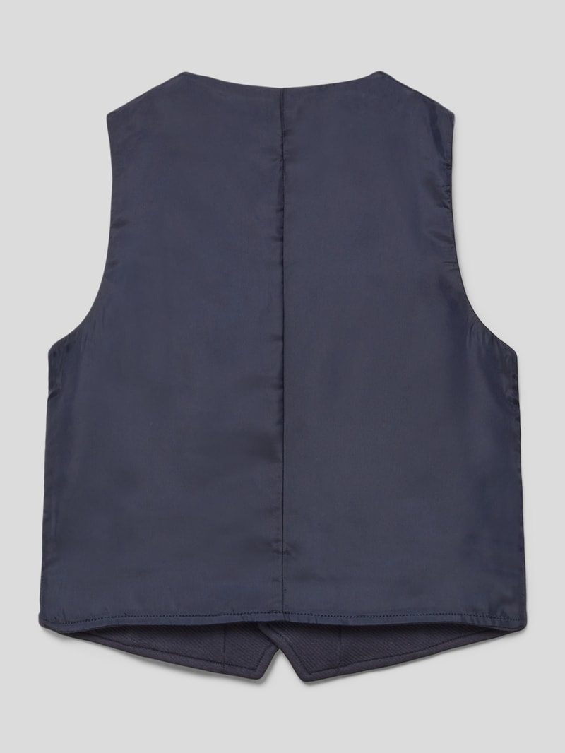 Weste mit Strukturmuster in marineblau