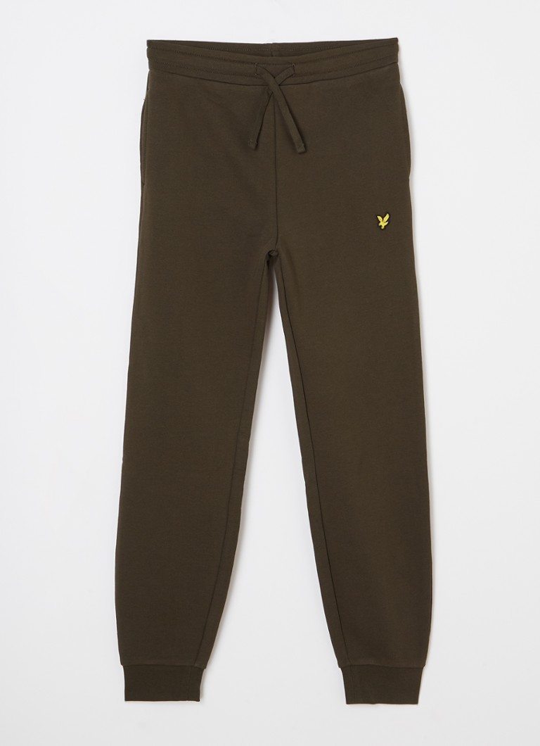 Pantaloni de trening slim fit de la Lyle & Scott, cu logo brodat.