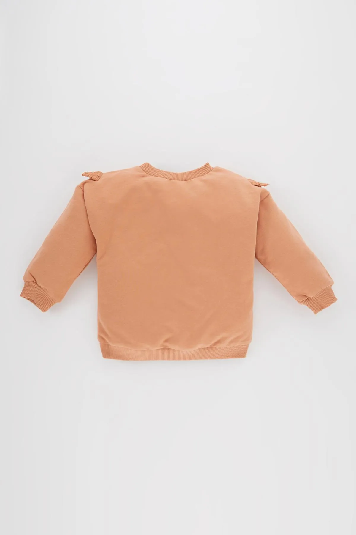 DeFacto  Baby-Mädchen-Sweatshirt mit Rundhalsausschnitt