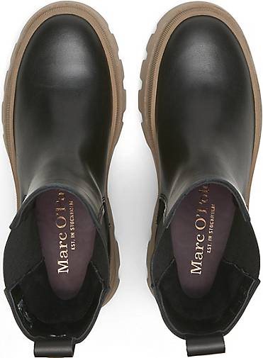 Marc O'Polo Hoher Chelsea-Boot aus glattem Kalbleder