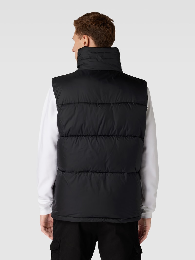 Steppweste mit Two-Tone-Machart Modell 'PASSERO' in schwarz