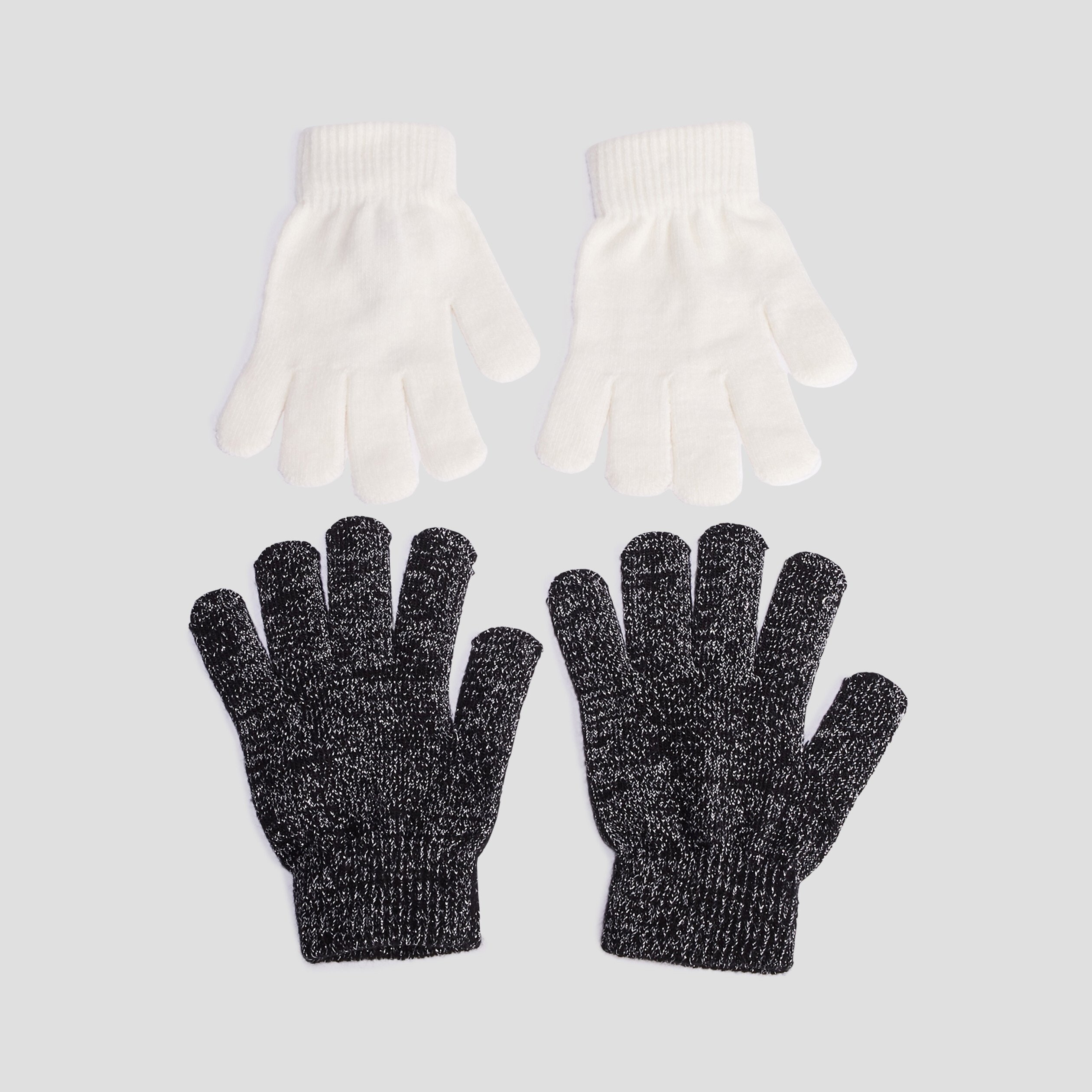 Lot 2 paires de gants ivoire femme | La Halle