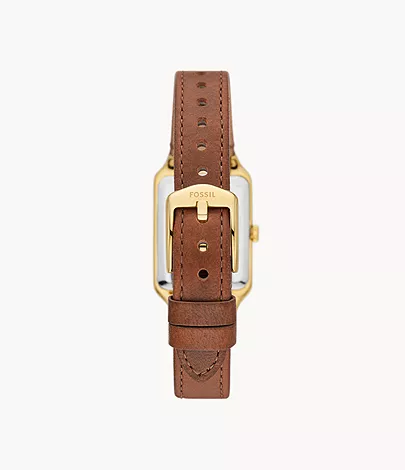 Fossil Uhr Raquel 3-Zeiger-Werk Datum -Leder mittelbraun