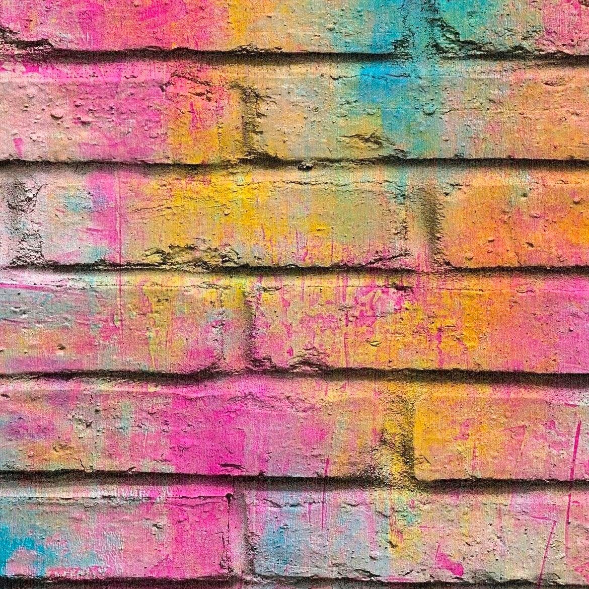 living walls Vliestapete Boys & Girls, Steinoptik, Struktur Tapete Stein Bunt Gelb Lila