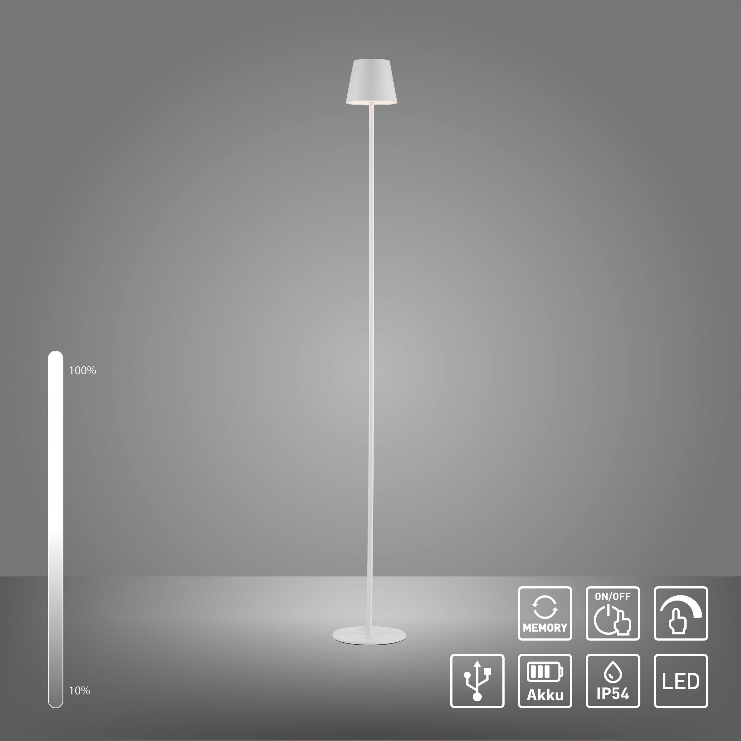 JUST LIGHT.LED-Stehleuchte 1flg