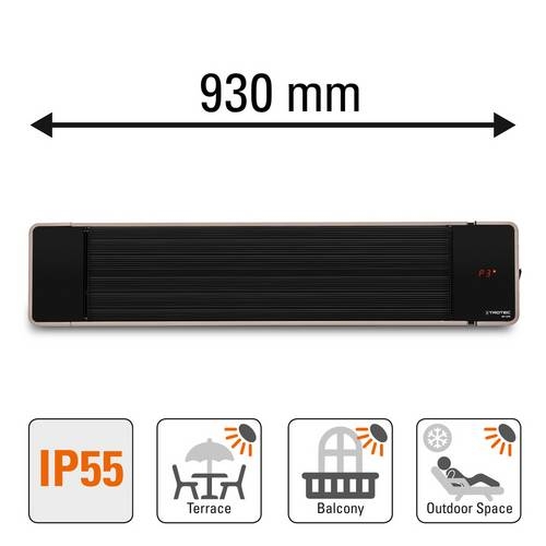 Trotec 1410003310 IRD 1200 Crni grijač