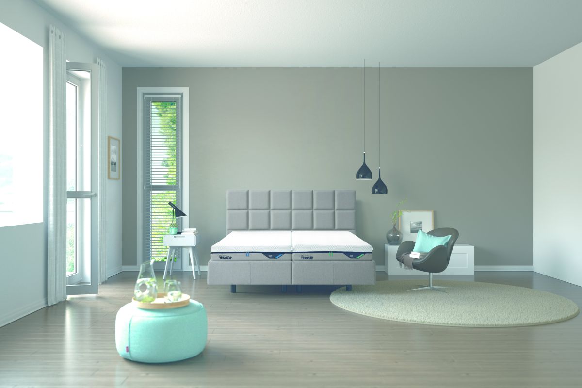 Tempur Polsterbettgestell Classic Ash grey 180 x 200 cm
