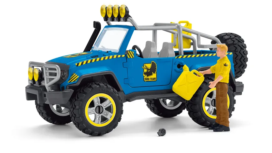 Schleich 41464 - Dinosaurier - Geländewagen mit Dino-Außenposten