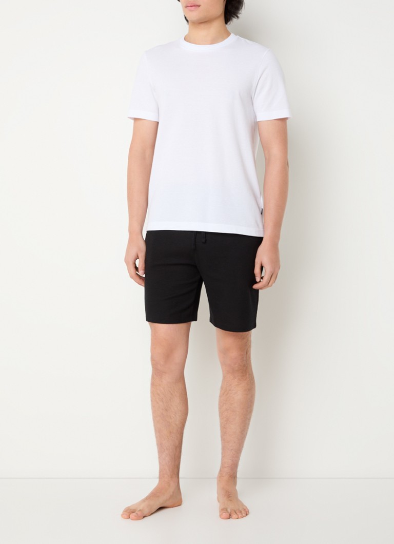 HUGO BOSS Textured pajama shorts