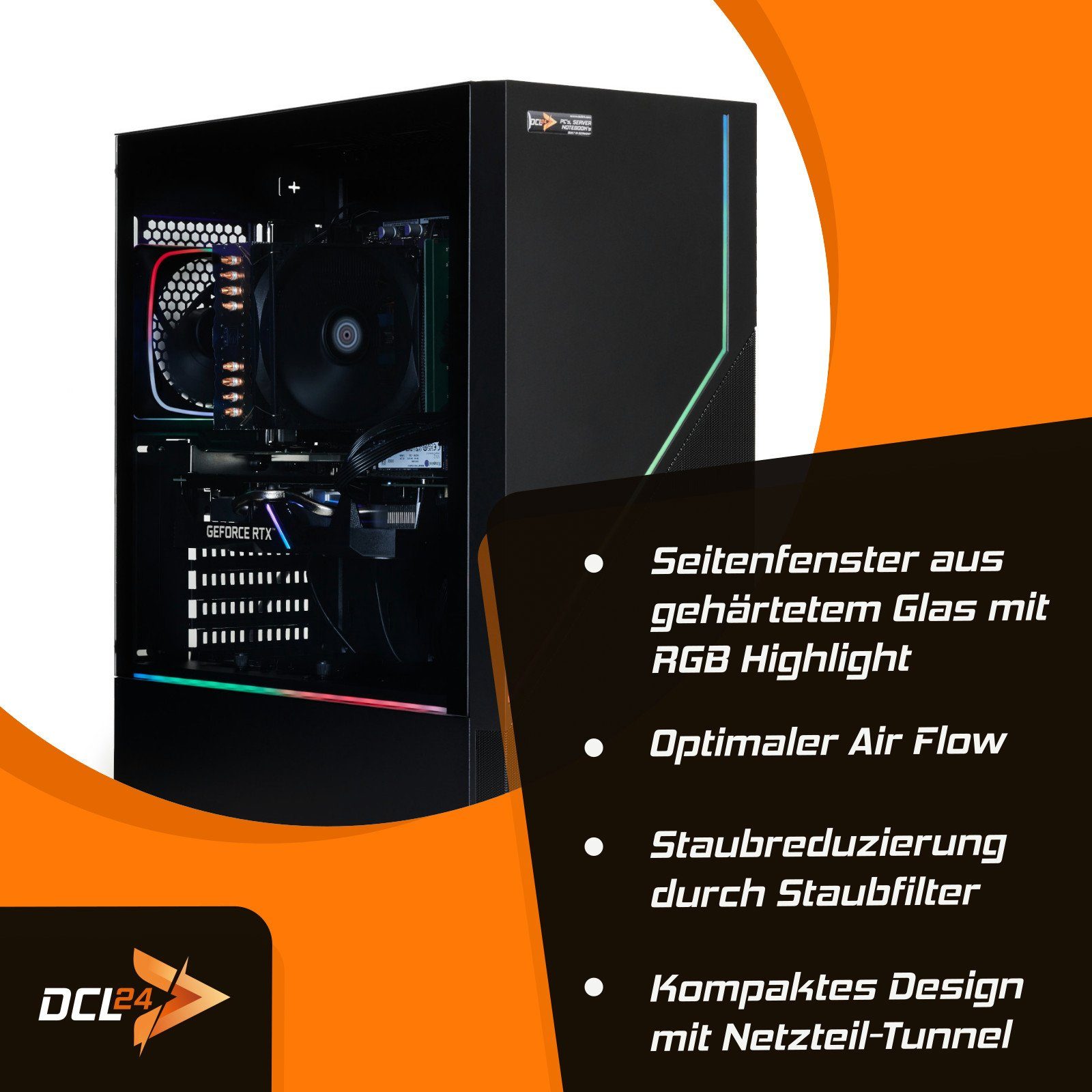 dcl24.de RGB Gaming-PC-Komplettsystem (27,00