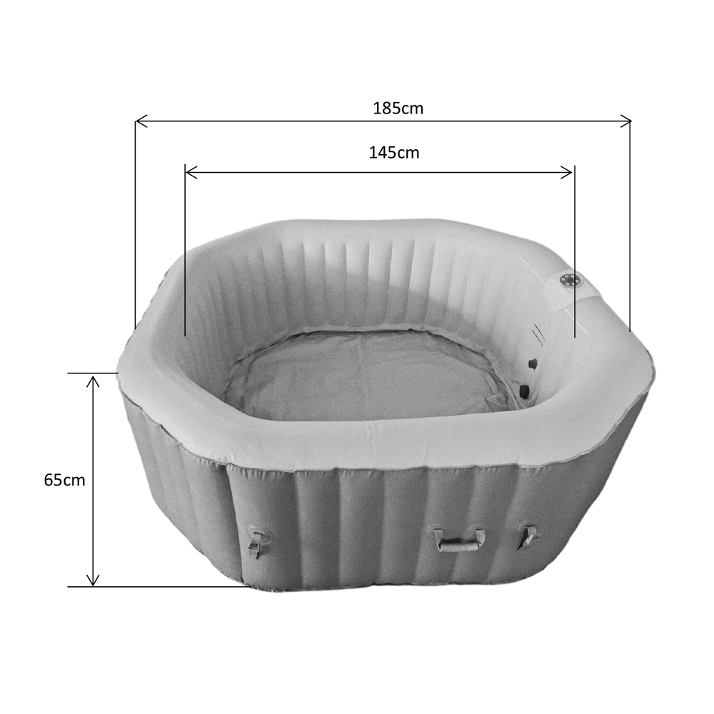 Home Deluxe Outdoor Whirlpool DROP- 6 Personen