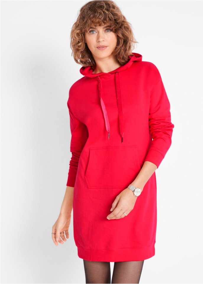 Sweatkleid mit Kapuze