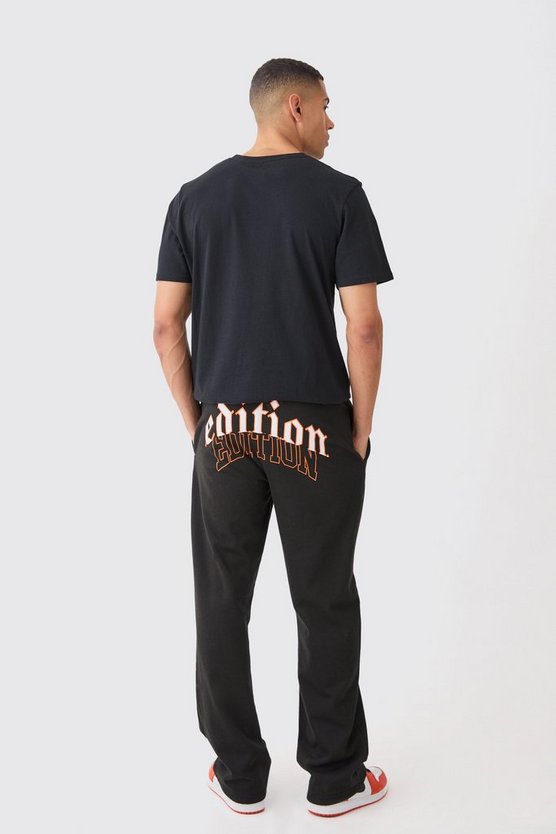 Lockere Jogginghose mit Applikation