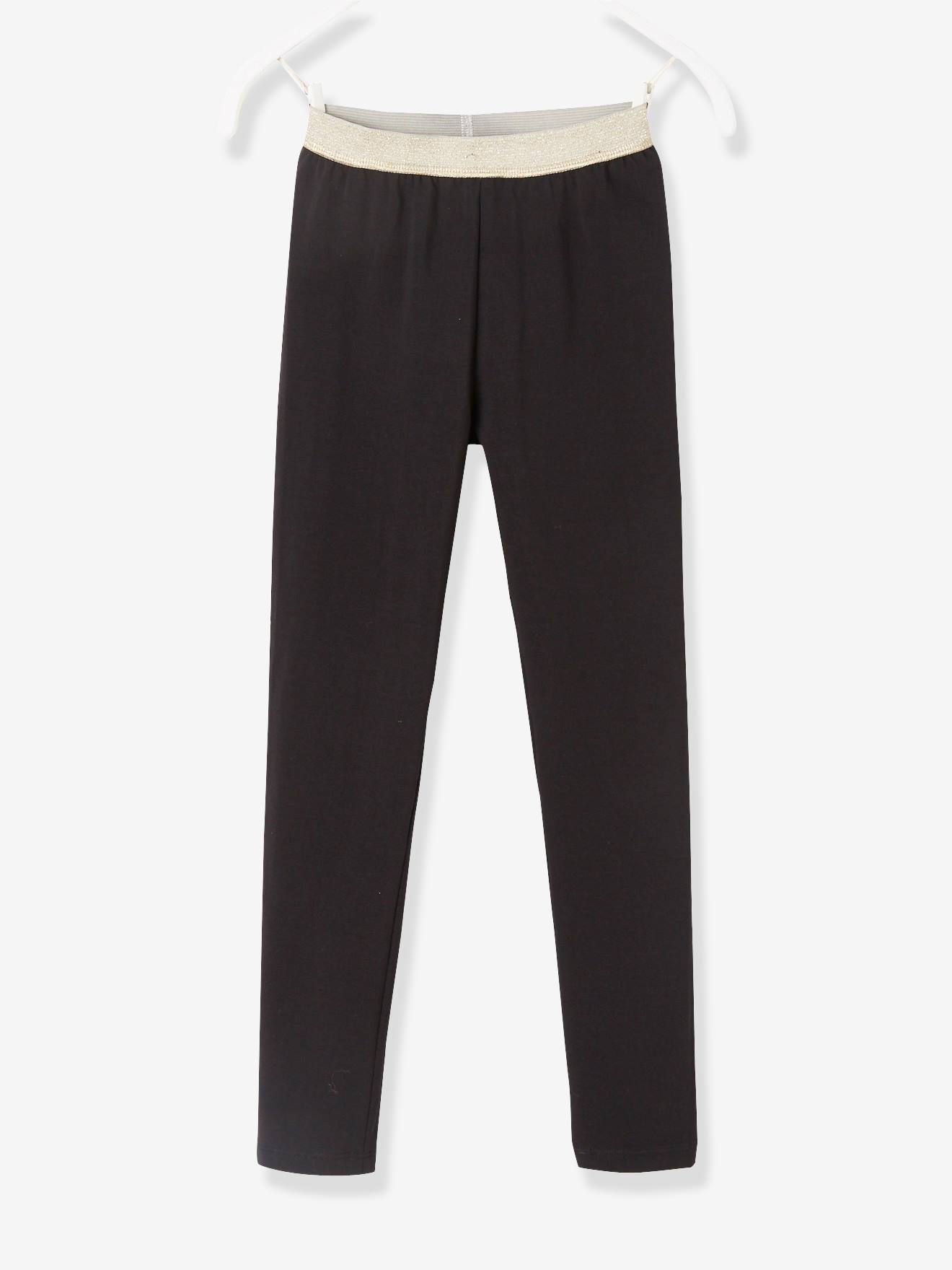 Legging Basics fille ceinture irisée rose foncé