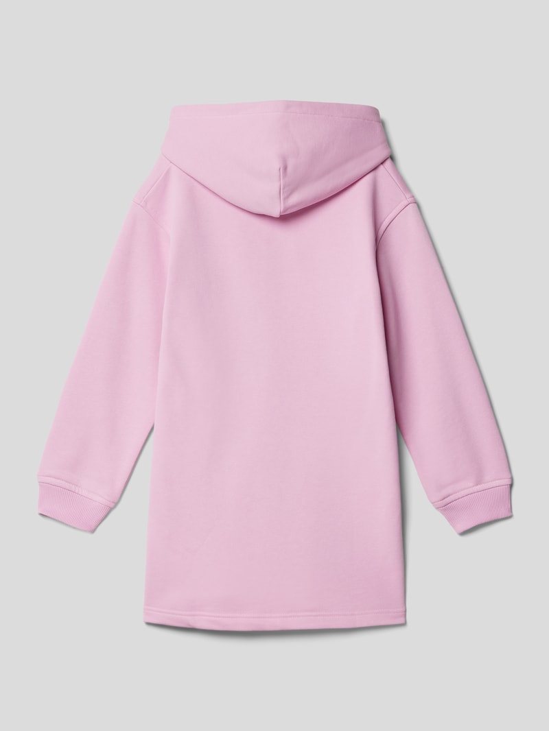 Sweatkleid mit Kapuze in rosa