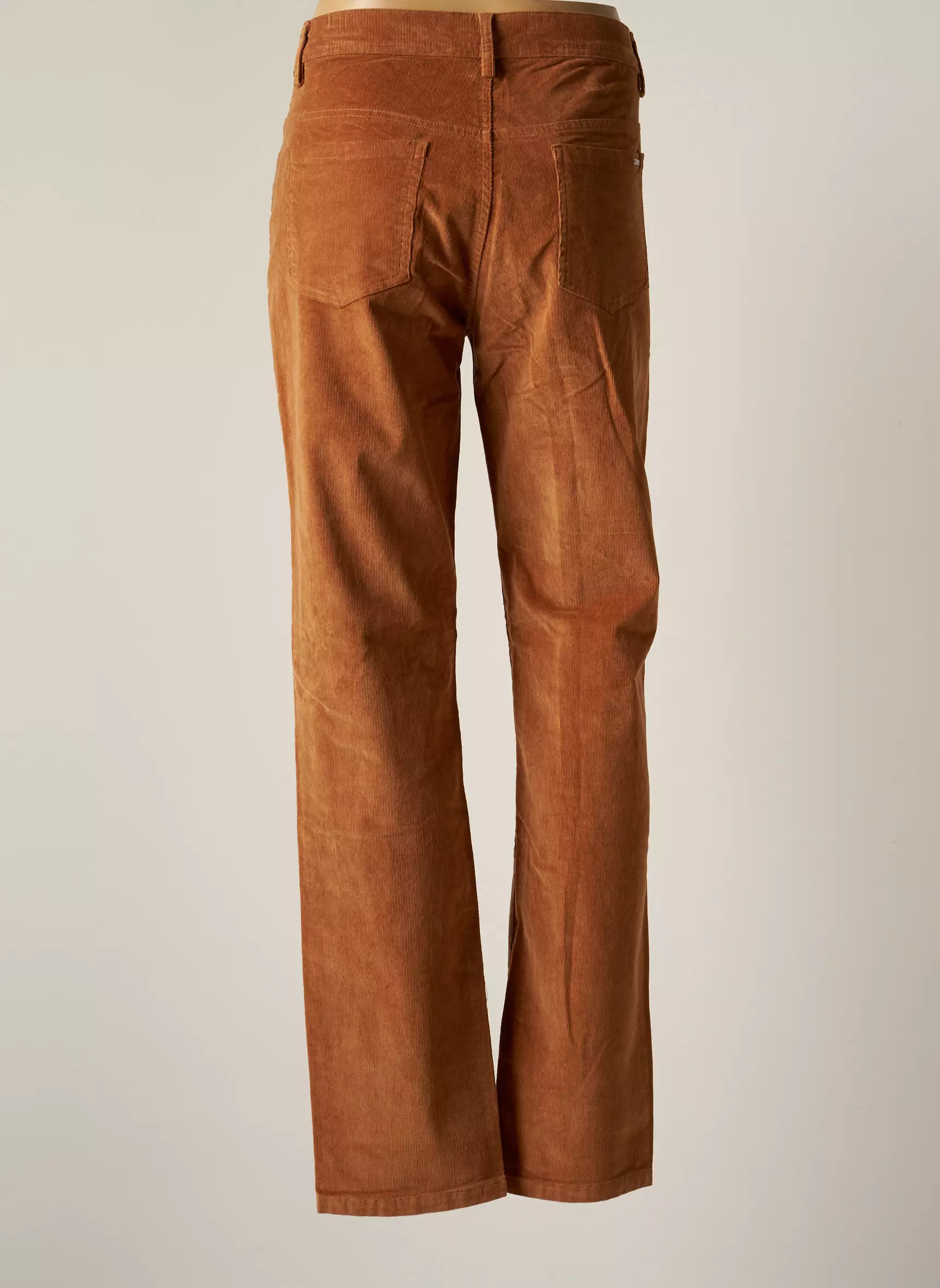 Griffon Pantalons Droits Femme couleur marron