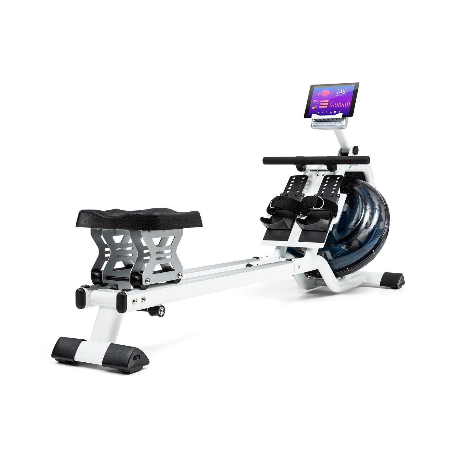 Capital Sports Rudermaschine Flow M2 Wasserrudergerät inkl. Trainingscomputer bis 150 kg