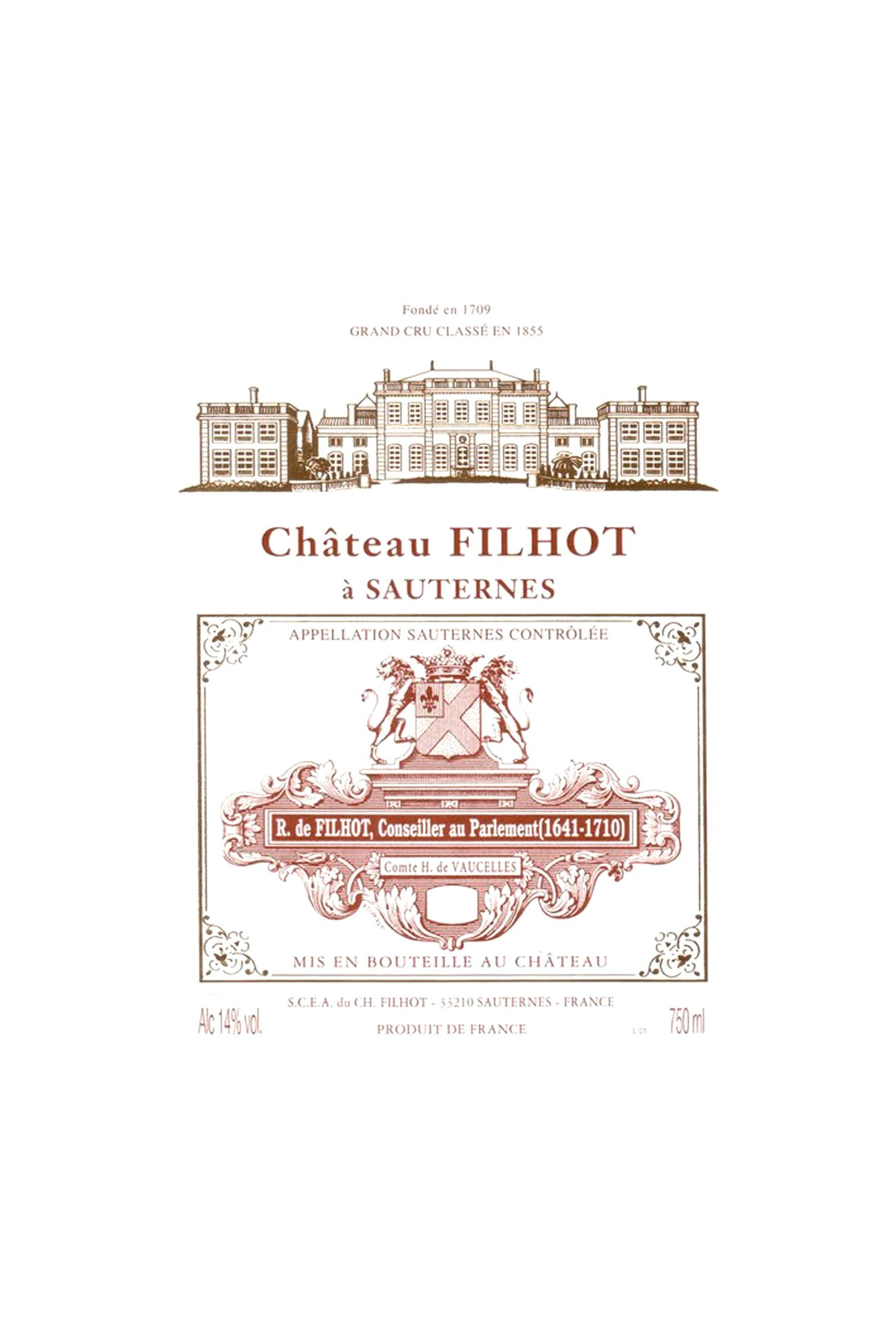 Château Filhot 1981, Sauternes