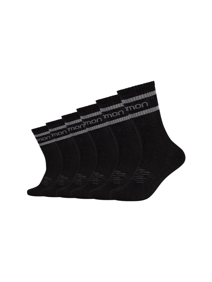 SALOMON Sportsocken LIFE 6er Pack mesh ventilation in Black Antra günstig kaufen 36-38