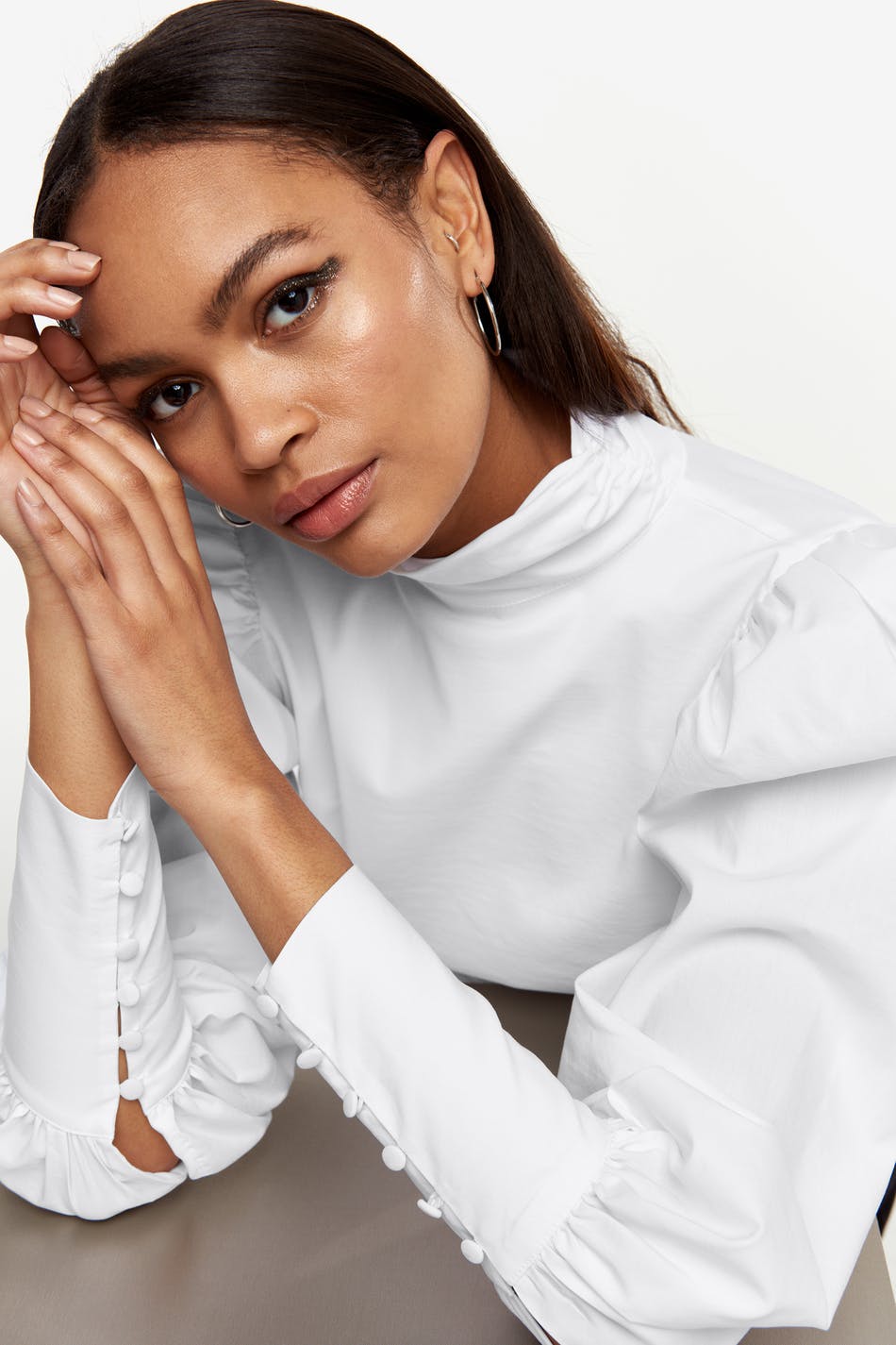 Lara open back blouse