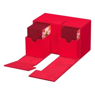 Ultimate Guard Twin Flip`n`Tray 160+ XenoSkin Monocolor - Rot